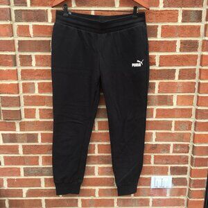 Puma Jogger Sweatpants Mens Large Black Pockets Pull On Athleisure Athletic